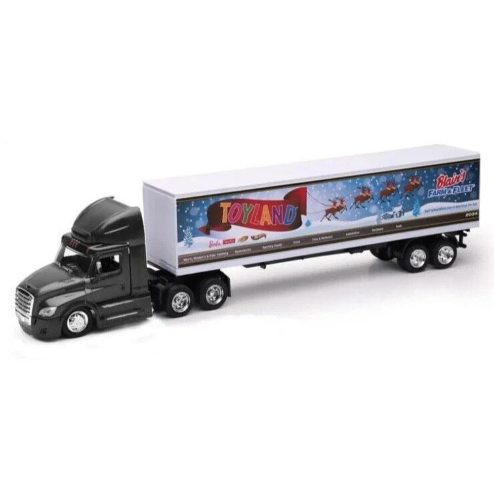 New Ray Blains‎ Farm & Fleet TOYLAND Long Haul Trucker Toy Semi 1:43 Die Cast